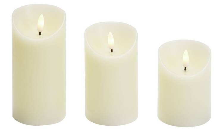 Habitat LED candle pack of 3 in three sizes - British product