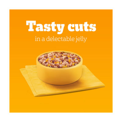 Pedigree Junior Puppy wet dog food mixed selection in jelly 12 x 100g pouches, imported from the UK