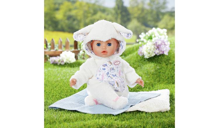 Baby Annabell sheep onesie for 43cm doll (British brand)