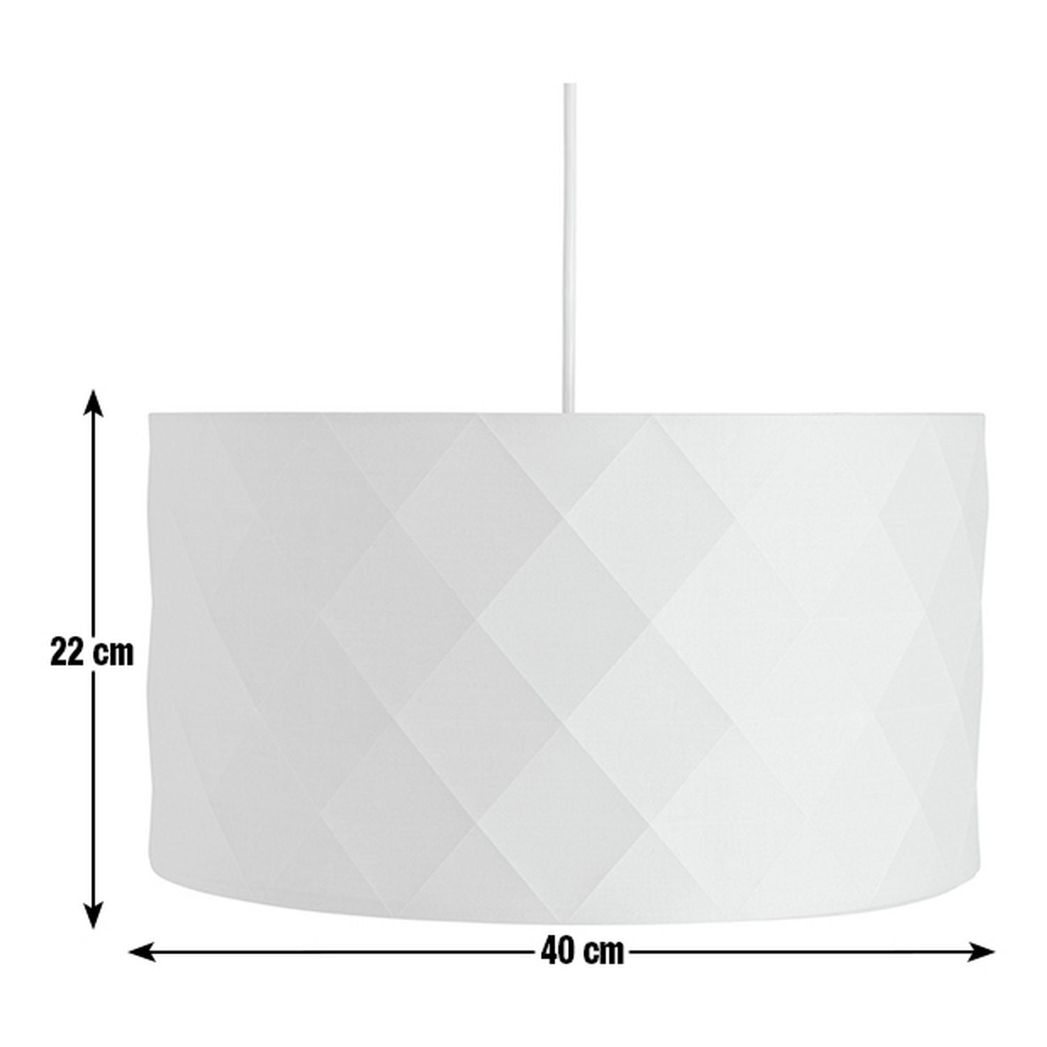 Argos Home grey geometric easy fit lampshade 40cm (British brand)