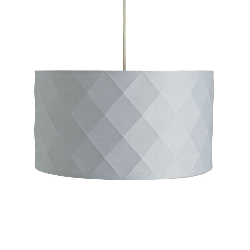 Argos Home grey geometric easy fit lampshade 40cm (British brand)