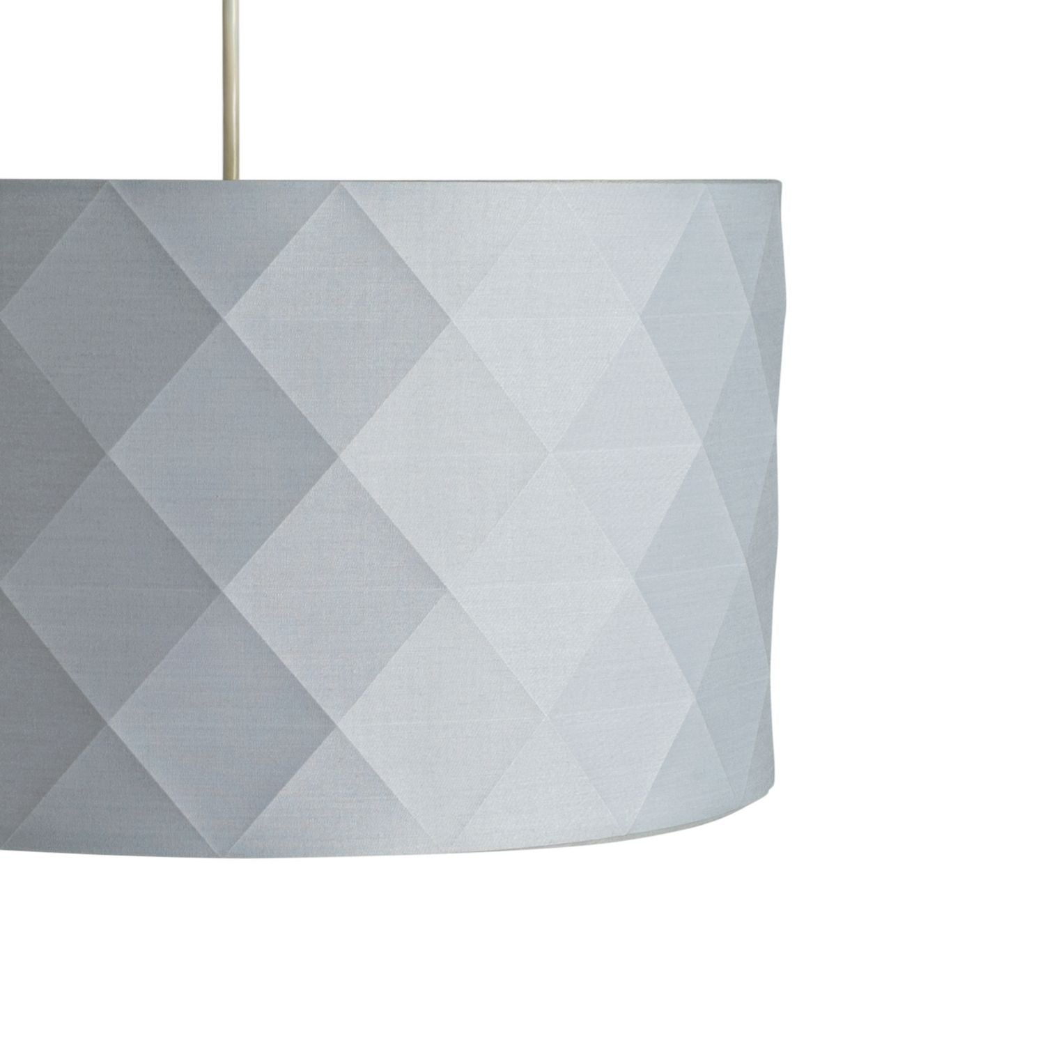 Argos Home grey geometric easy fit lampshade 40cm (British brand)