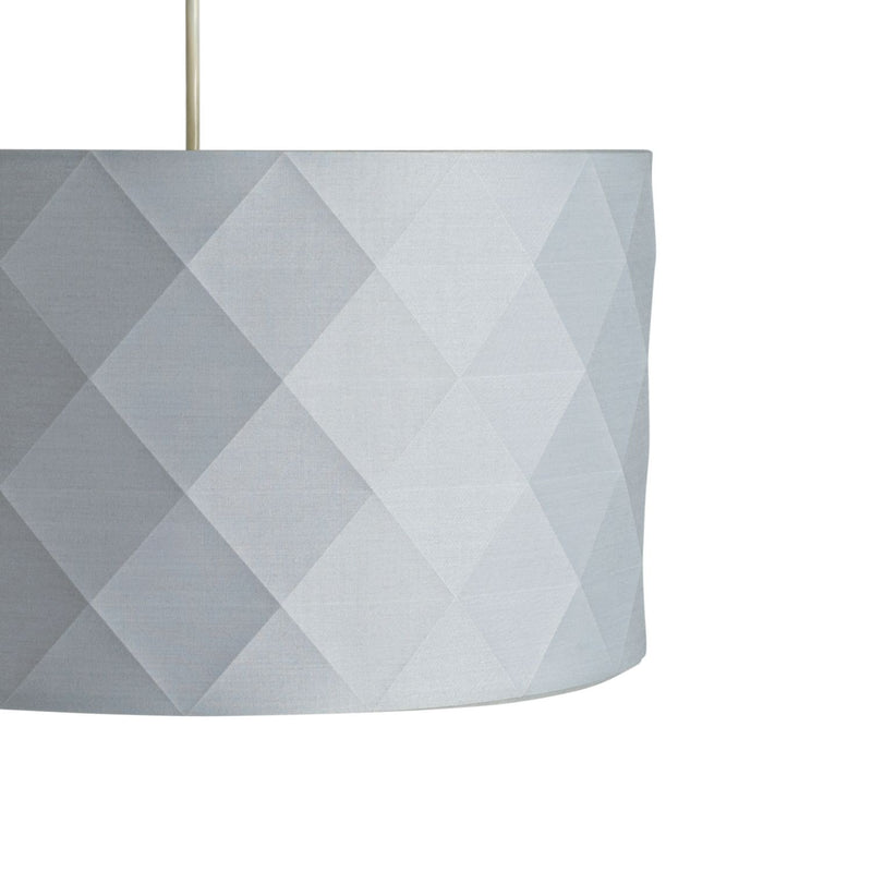 Argos Home grey geometric easy fit lampshade 40cm (British brand)