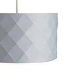 Argos Home grey geometric easy fit lampshade 40cm (British brand)