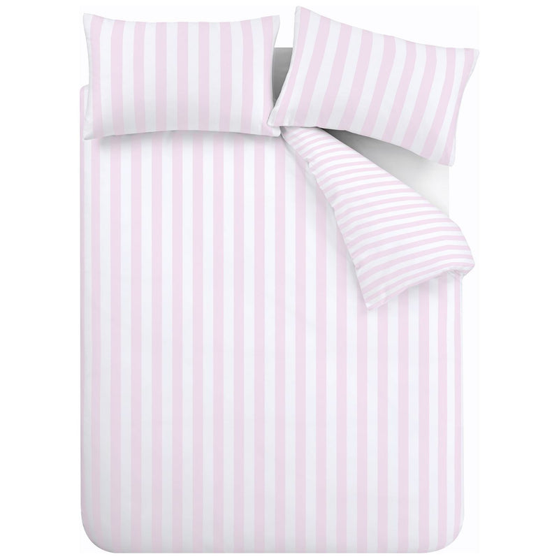 Sassy B reversible pink stripe bedding set single, imported from the UK