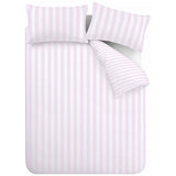 Sassy B reversible pink stripe bedding set single, imported from the UK