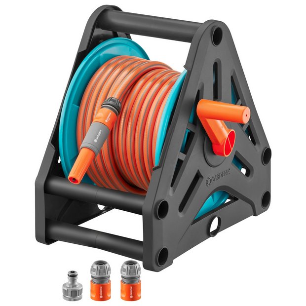 Gardena hose reel set with fittings 20m, imported from the UK