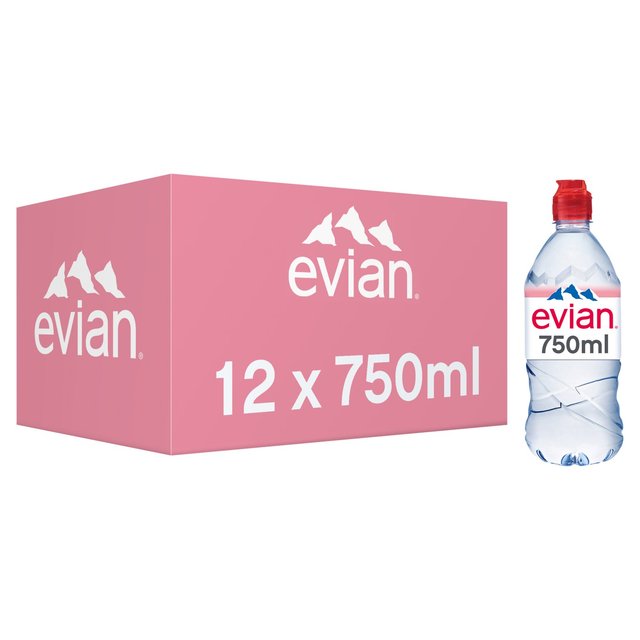 Evian Still Mineral Water   12 x 750ml GOODS M&S   