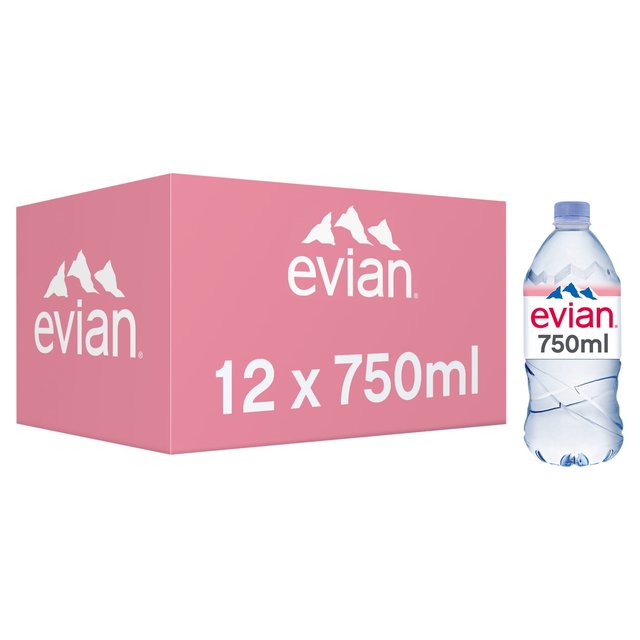 Evian Still Mineral Water   12 x 750ml GOODS M&S   