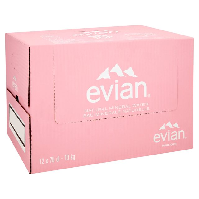 Evian Still Mineral Water   12 x 750ml GOODS M&S   