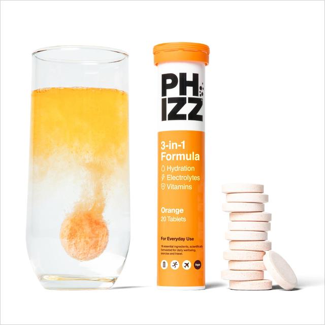 Phizz Orange 3-in-1 Hydration Electrolytes & Vitamins Effervescent   20 per pack