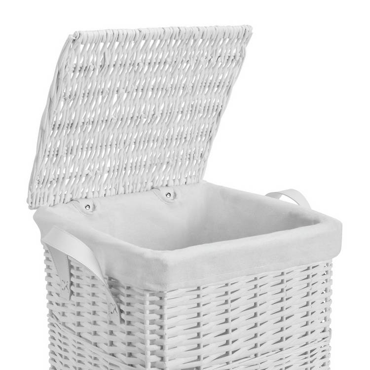 Argos Home laundry basket white 68L, UK version
