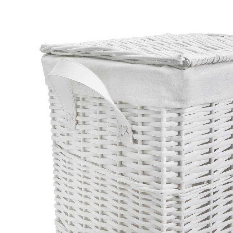 Argos Home laundry basket white 68L, UK version