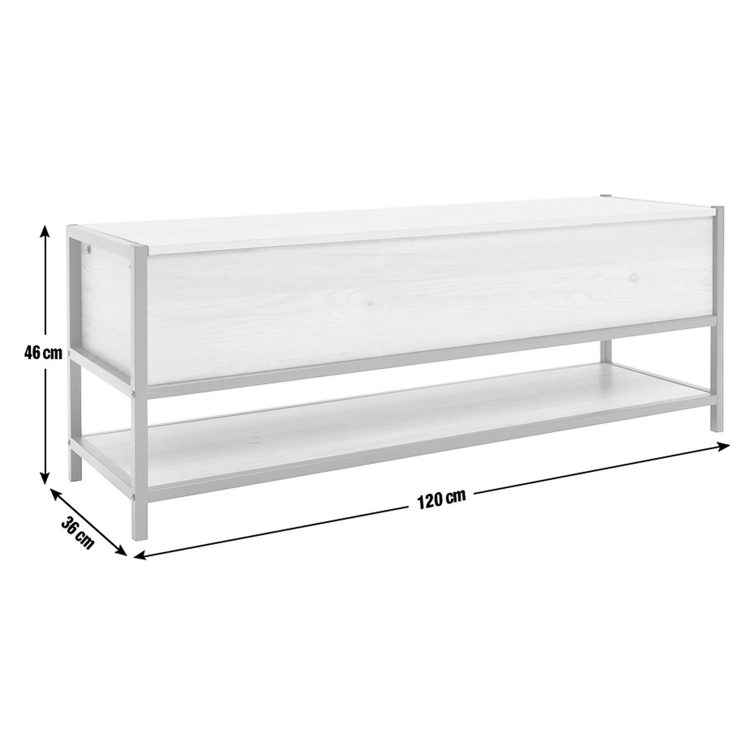 Argos Home oak shoe storage bench (British brand)