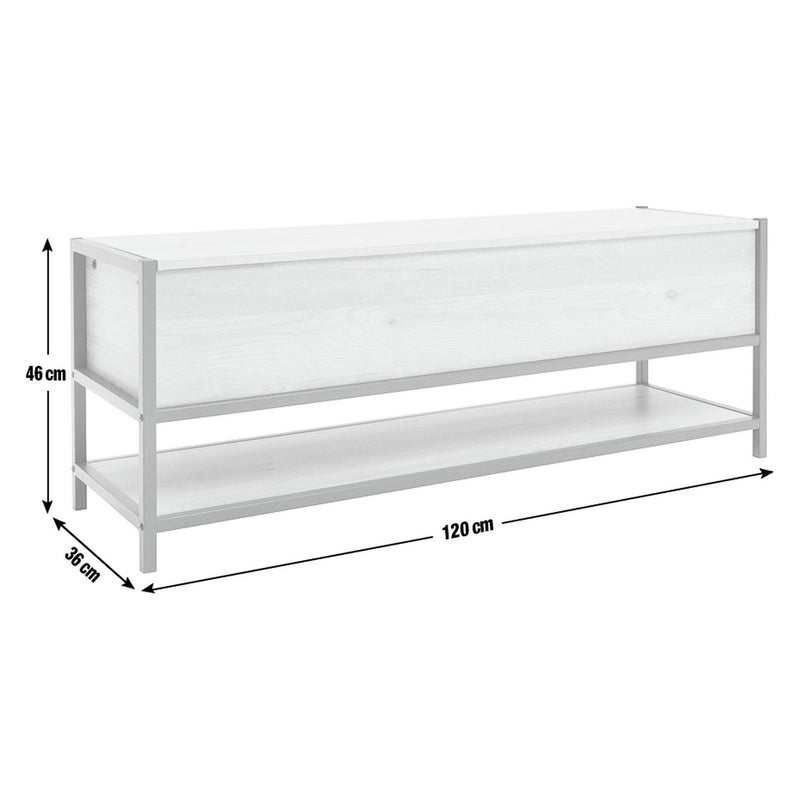 Argos Home oak shoe storage bench (British brand)