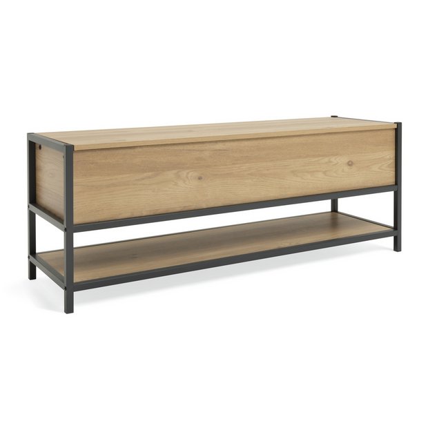 Argos Home oak shoe storage bench (British brand)