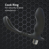 Rev-Pro vibrating prostate massager with cock ring (British brand)