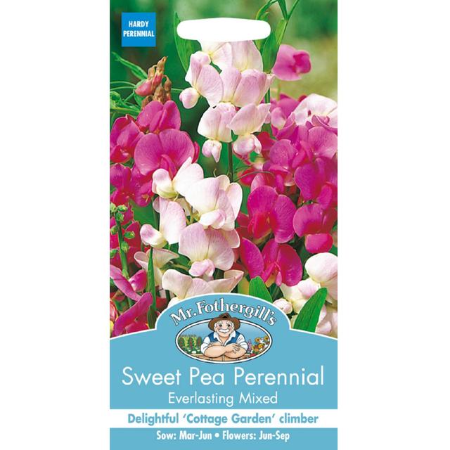 Mr Fothergills Sweet Pea Perennial Everlasting Mixed Seeds GOODS M&S   