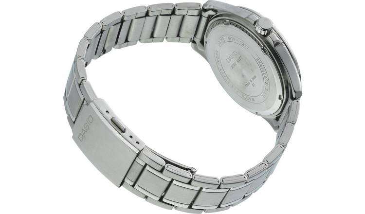 Casio analogue watch with stainless steel bracelet, imported from the UK