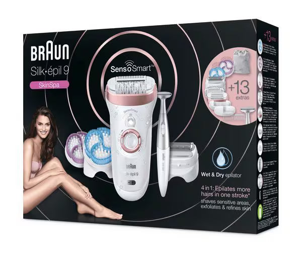 Braun Silk-épil 9 SkinSpa epilator - British product