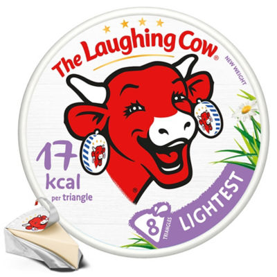 ASDA The Laughing Cow Lightest Cheese Spread Triangles 120g (Pack of 8)- Buy online at McGrocer