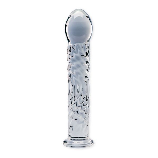 Clarity glass dildo Seraphic Ripple 6.2 inch - British product
