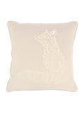 furn embroidered rust orange gold fauna cushion 50cm (British brand)
