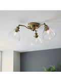 Gallery Home antique brass ceiling light, UK version
