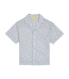 Off-White Kids Logo Bowling Shirt 4-12+ Years, imported from the UK