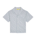 Off-White Kids Logo Bowling Shirt 4-12+ Years, imported from the UK