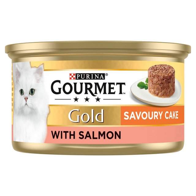 Gourmet Gold Savoury Cake Salmon Wet Cat Food   85g GOODS M&S   