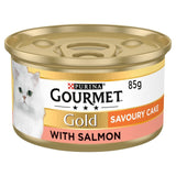 Gourmet Gold Savoury Cake Salmon Wet Cat Food   85g GOODS M&S   