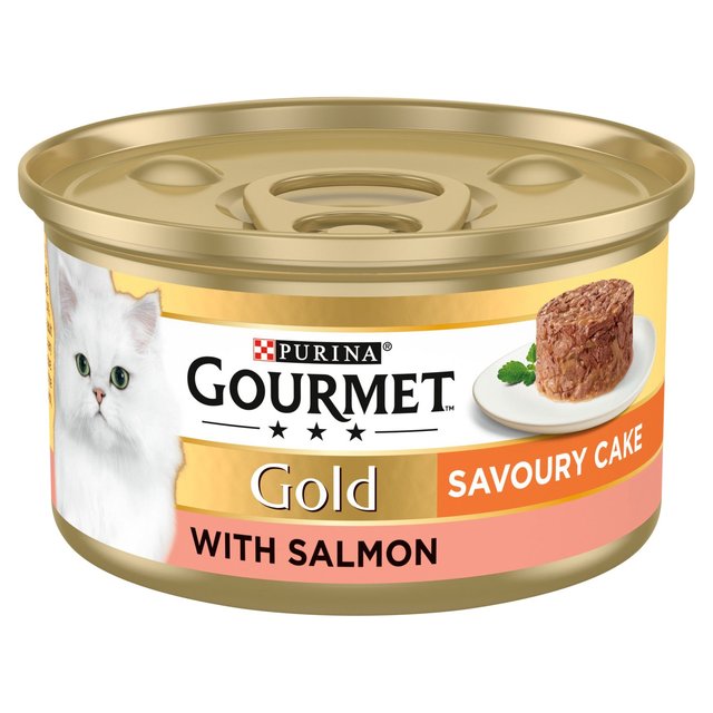 Gourmet Gold Savoury Cake Salmon Wet Cat Food   85g GOODS M&S   