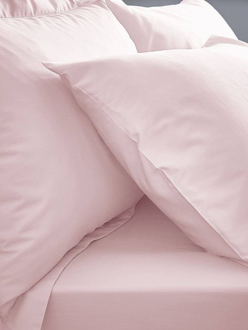 Bianca Blush Pink Super King fitted sheet - British product