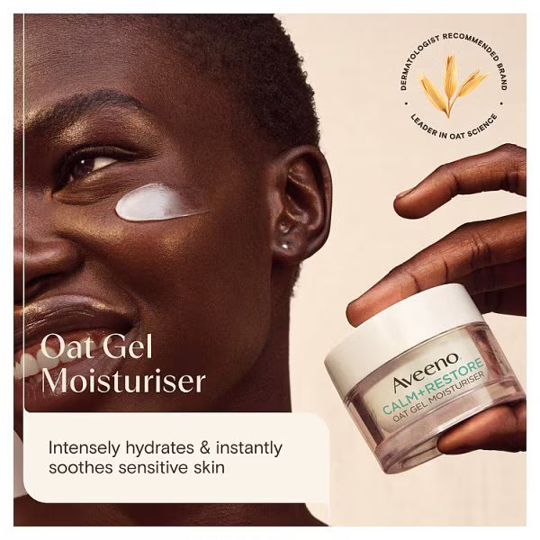 Aveeno Face Calm + Restore Oat Gel Moisturiser 50ml