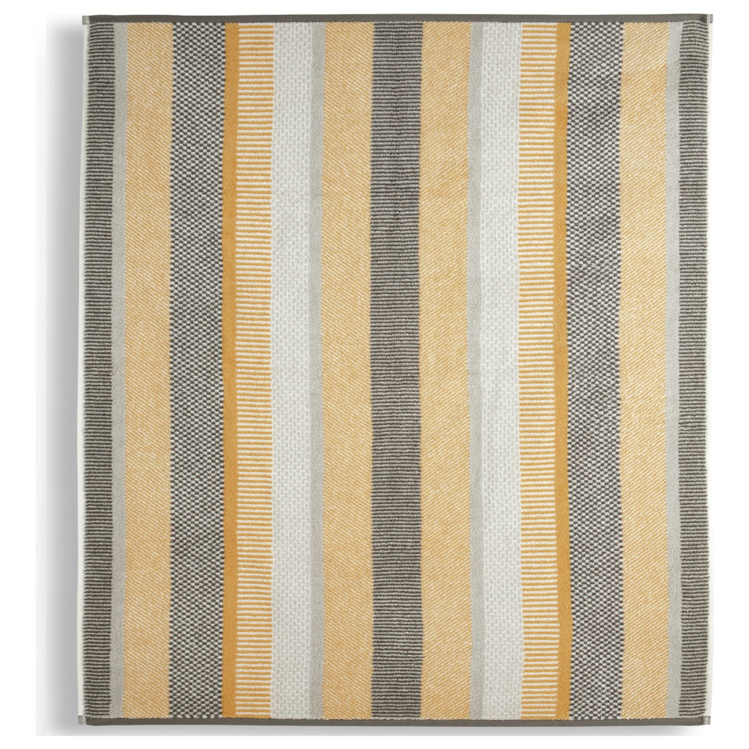 Habitat stripe tufted face cloths mustard 2 pack - British product