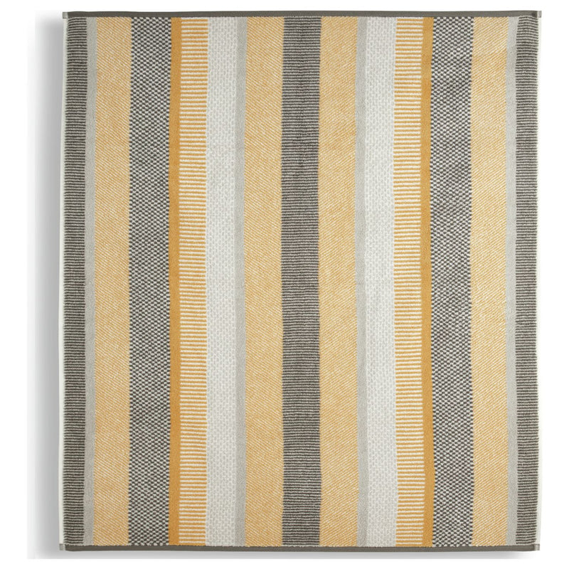 Habitat stripe tufted face cloths mustard 2 pack - British product