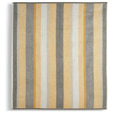 Habitat stripe tufted face cloths mustard 2 pack - British product