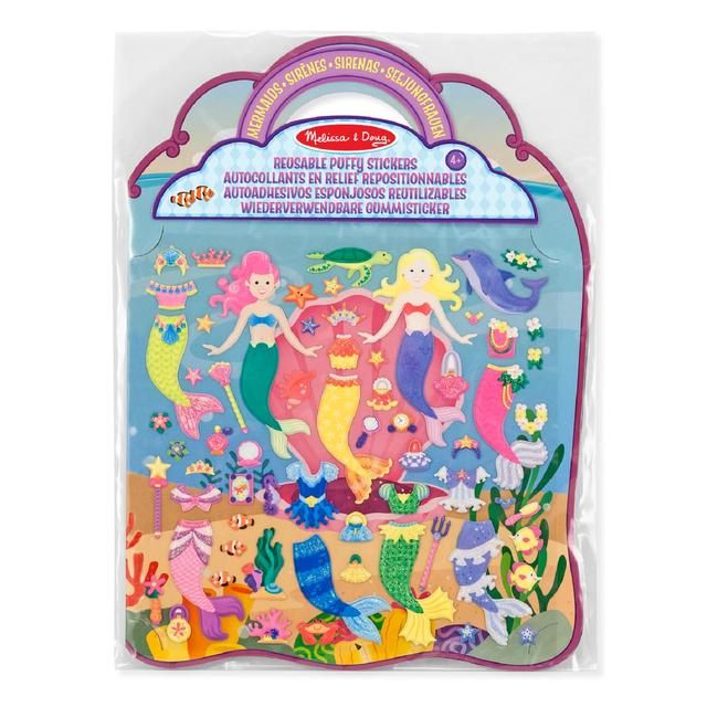 Melissa & Doug Reusable Stickers Mermaid 4yrs+ GOODS M&S   