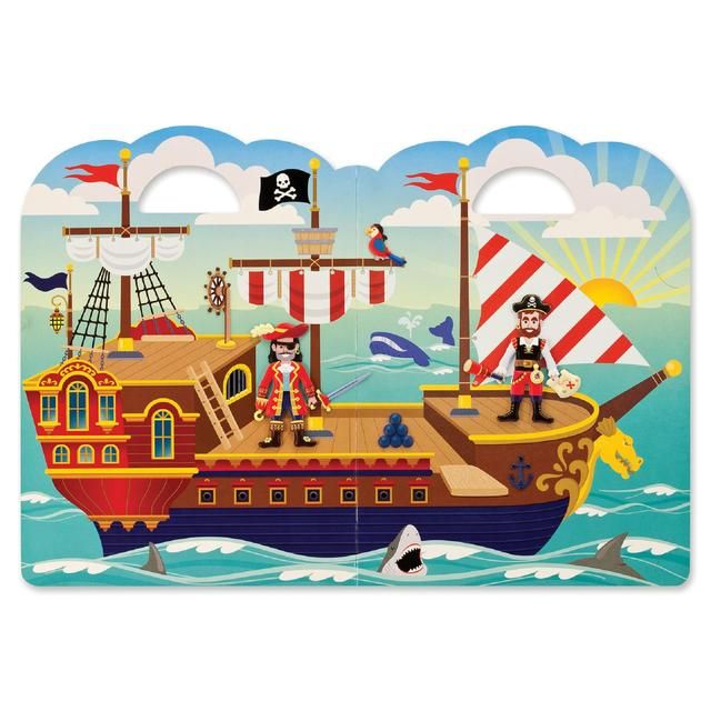 Melissa & Doug Reusable Puffy Stickers Pirate 4yrs+