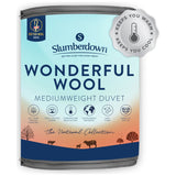 Slumberdown Wonderful Wool Medium Weight Duvet - Double