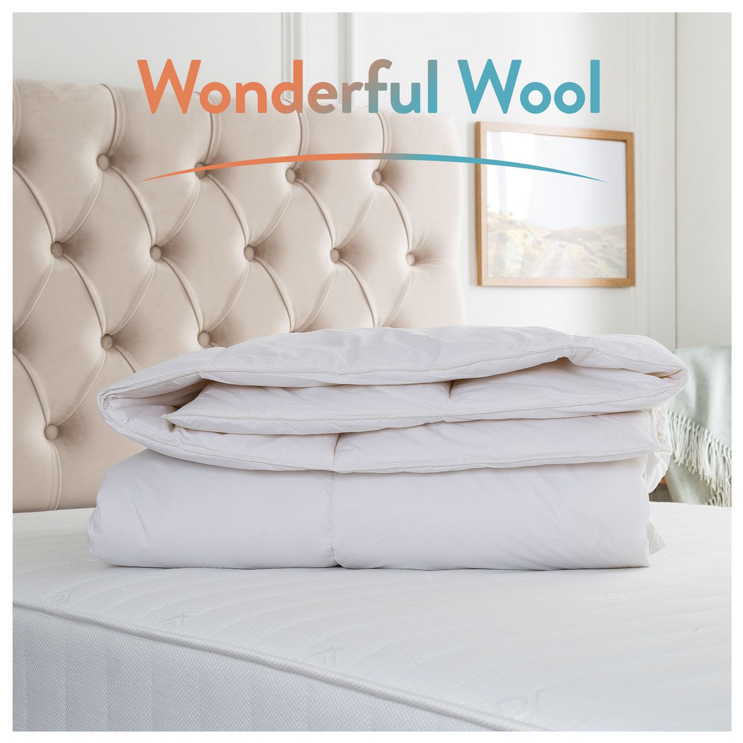 Slumberdown Wonderful Wool Medium Weight Duvet - Double
