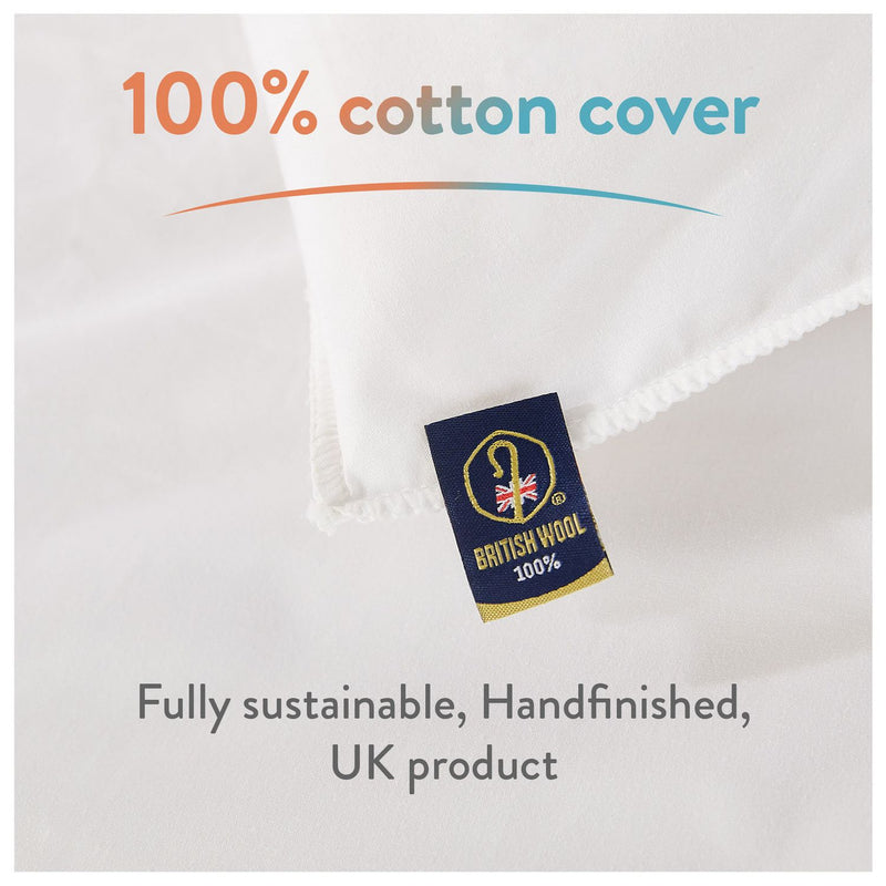 Slumberdown Wonderful Wool Medium Weight Duvet - Double