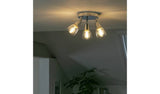 Argos Home Curico 3 light flush ceiling light chrome 35cm, UK version