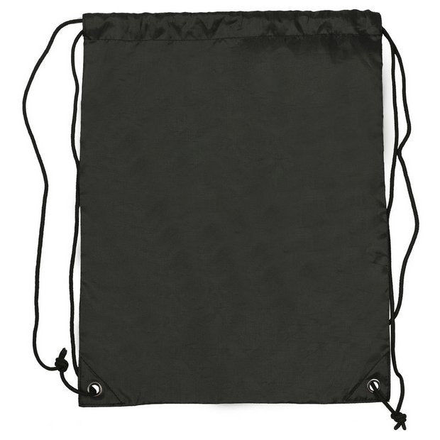 Black Gym Sack 8 litre capacity (British brand)