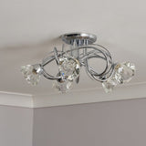 BHS chrome 5 light ceiling light 43cm, imported from the UK