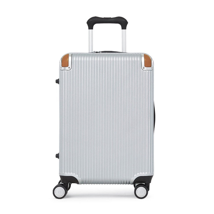 Schweizer Militär 51cm Hartschalen-Handgepäckkoffer Silber, importiert aus Großbritannien