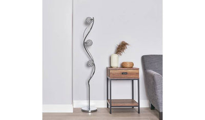 Argos BHS Orchid 3 Light Multihead Floor Lamp - Chrome- Buy online at McGrocer