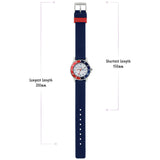 Tikkers Kids Blue Time Teacher Watch 26mm silicone strap, UK version