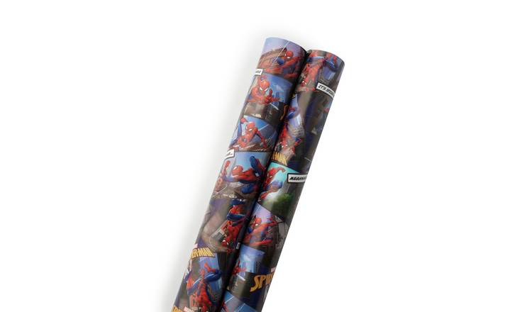 Marvel Spiderman 2 Piece Wrapping Paper Set GOODS Argos